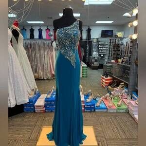 NEW TIFFANY EXCLUSIVES women's prom dress in teal